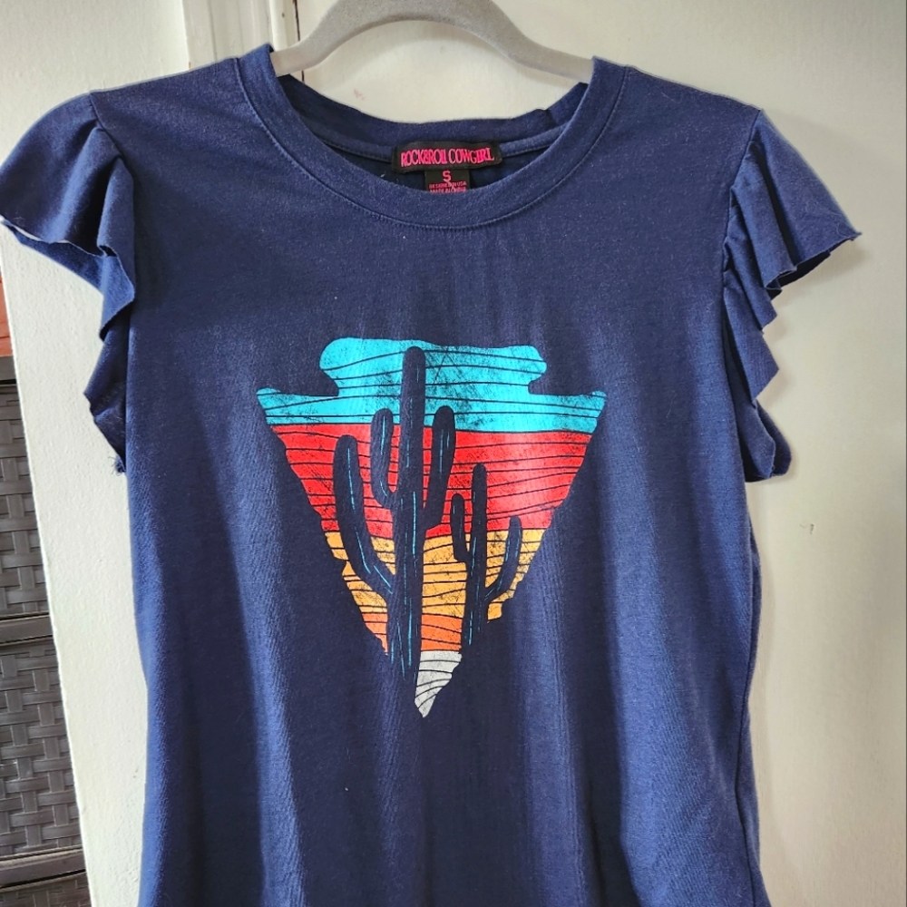 Rock n roll cowgirl shirt womens